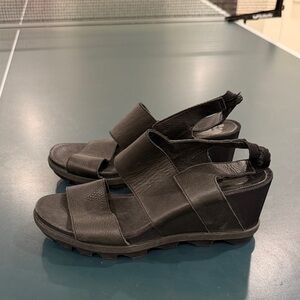 Sorel Black Women's Sandals